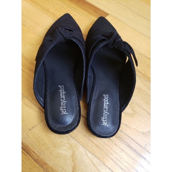Jeffrey Campbell Charlin Bow black suede Mule - Picture 4 of 5